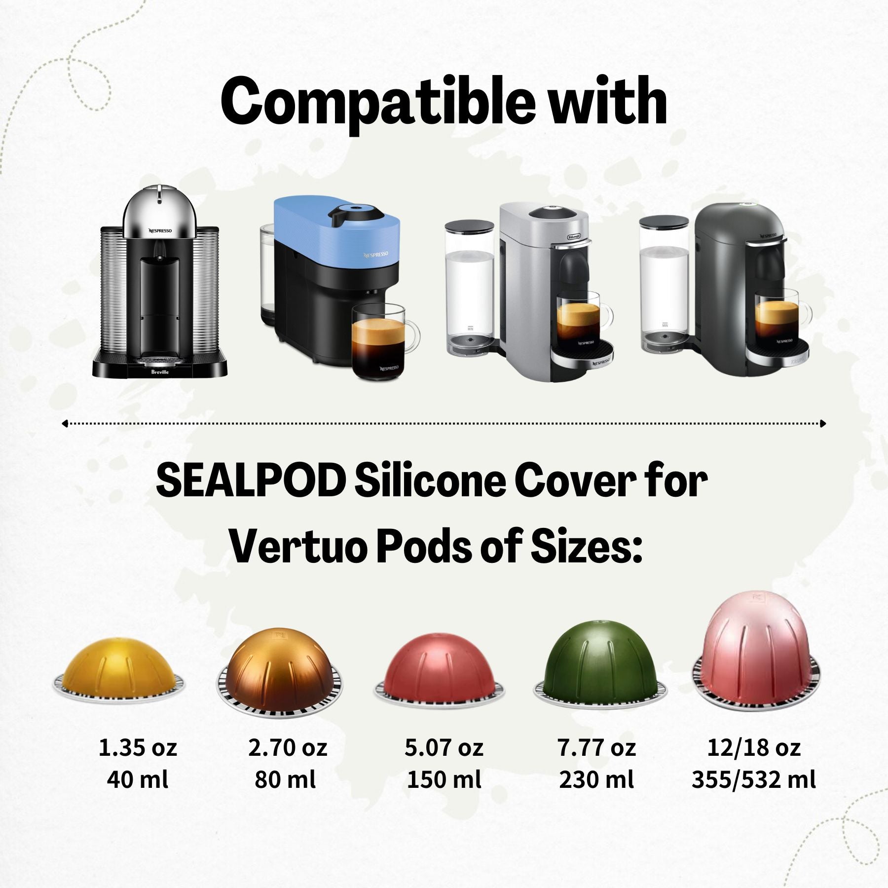 Sealpod Vertuo lid pack contents